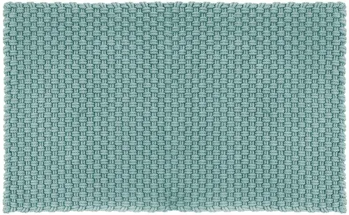 pad Fußmatte Uni Opal/türkis 72 x 132 cm - Wetterfeste Fußmatte im groben Strick, ideal für Haus & Garten. Pflegeleicht und waschbar – perfekt für Bad & Flur.