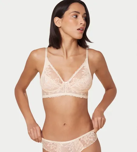 Triumph Amourette Charm Delight N Bügelloser BH - Funktionsunterwäsche mit zarter Seerosen-Spitze, bietet starken Halt und einen Push-up-Effekt für ein dekoratives Dekolleté.