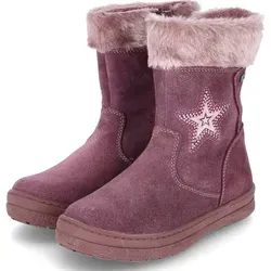 Lurchi Mädchen Stiefeletten/ Winterstiefel VESNA Lila Leder-Texil-Mix Größe: 30 - Lila - 30