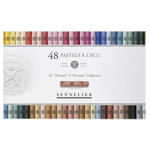 SENNELIER Extra weiches Pastell-Set - 48 Stück, luftgetrocknete Stäbchen für üppige Farben und sanfte Striche