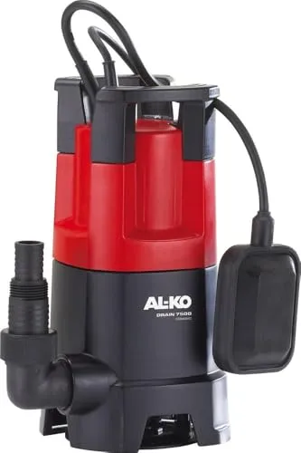 AL-KO Schmutzwassertauchpumpe Drain 7500 Classic - 450 W, 7500 l/h Fördermenge, robuste Leistung mit automatischem Schwimmerschalter und extremen Anforderungen bis 30 mm Korngröße