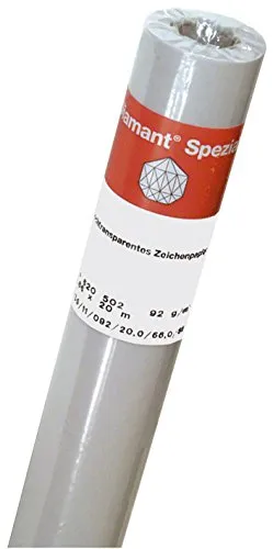HAHNEMÜHLE Transparentpapierrolle 0,66x20m 10620502 - Druckerpapiere, hochwertiges Transparentpapier für präzise Druckergebnisse und kreative Projekte, 90/95g.