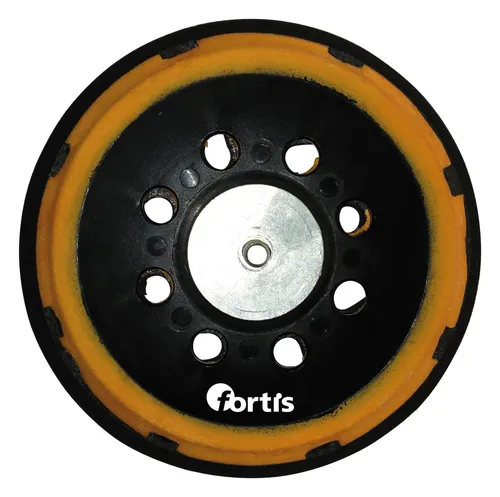 Fortis Excenter-Klettstützteller 150 mm fest Multiloch - Schleifscheiben, ideal für präzises Schleifen mit Multiloch-System für optimale Staubabsaugung und lange Lebensdauer.