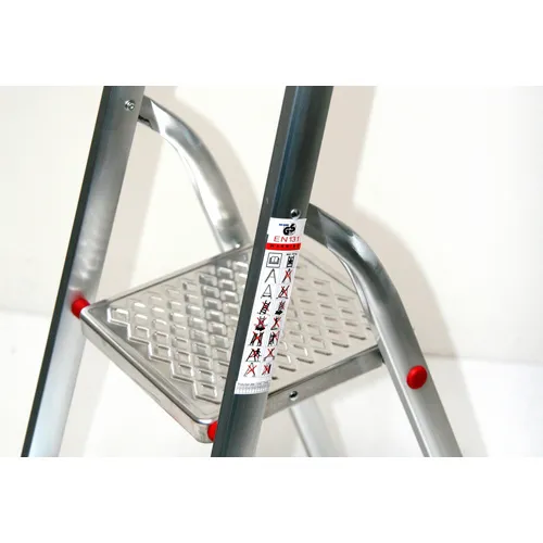 SZAGATO Stehleiter 4 Stufen aus Aluminium