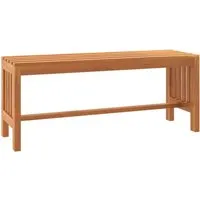 vidaXL Gartenbank, 110cm Eukalyptus Holzbank im Lattenrost-Design