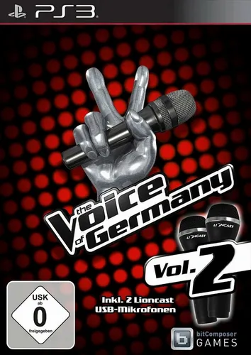 The Voice Of Germany Vol. 2 inkl. 2 Mikrofone für PS3 - Musik & Tanz Spiel für die Sony PlayStation 3, inklusive 2 Mikrofone für ein echtes Karaoke-Erlebnis, ideal für Partys und Familienabende.