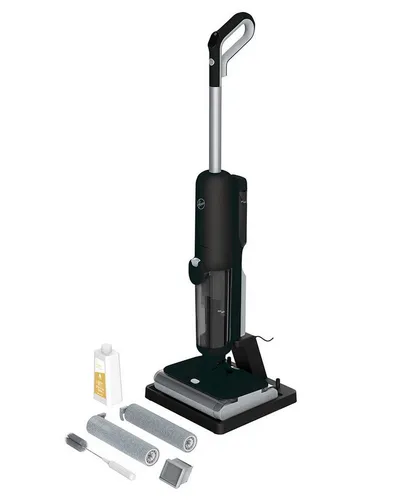 Hoover HW5 kabelloser Nass-Trockensauger - Nass- & Trockensauger mit Hochleistungsmotor und Doppelwalzen-System für eine doppelte Reinigung in einem Durchgang – ideal für alle Bodenarten und bis zu 30 Minuten Akkulaufzeit.