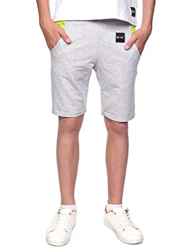 BEZLIT Kinder Jungen Shorts Kurze-Hose Bermuda Capri-Short Hosen Strech 30069 Grau-Hellgrün 164