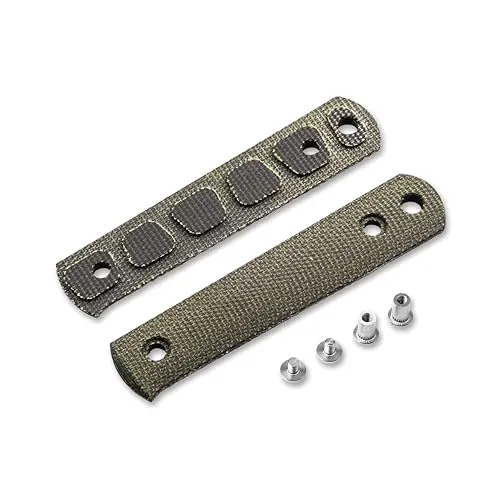 Böker Solingen BFF Packlite Griffschalen - Canvas Micarta Grün - Taschenmesser mit austauschbaren Griffschalen aus grünem Canvas Micarta, die dem BFF Packlite eine individuelle Note verleihen und angenehm in der Hand liegen.