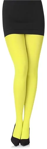 Antie Damen Mikrofaser Strumpfhose bunt blickdicht AN-122 60 DEN (Pistazie, L (40-44))