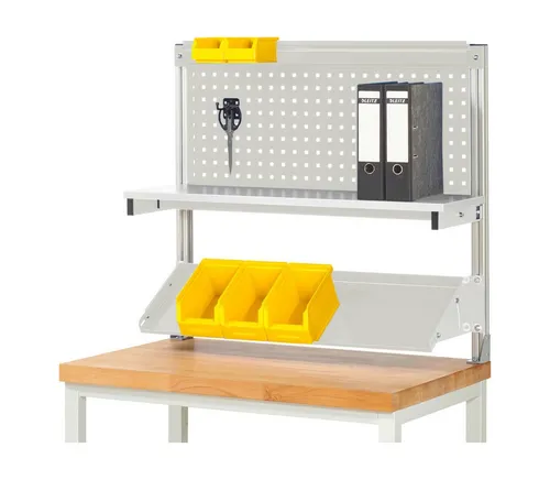 STIER Werkbank BxH 1000x900mm – Grau - Robuste Werkbank in Grau, ideal für handwerkliche Projekte. Bietet stabilen Aufbau und viel Platz für Werkzeuge und Materialien.