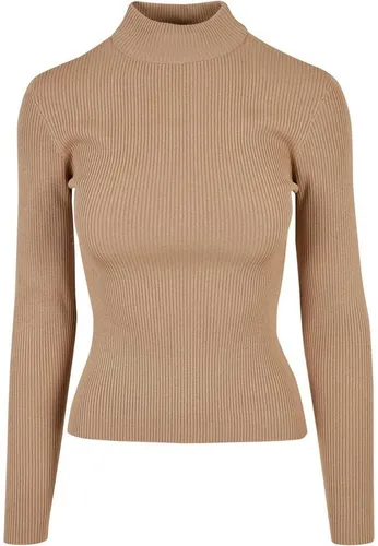 URBAN CLASSICS Rundhalspullover Urban Classics Damen Ladies Rib Knit Turtelneck Sweater (1-tlg)