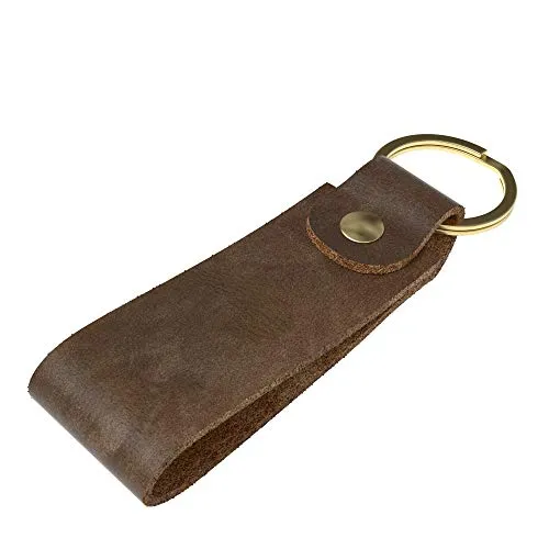 EAZY CASE Schlüsselanhänger Leder, Elegantes Vintage Schlüsselband, Schlüsselring Mann und Frau, Geburtstag, Partner, Freunde, Familie, Jahrestag