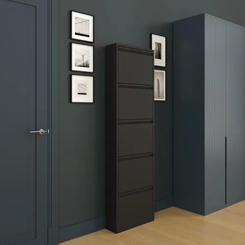 Schuhregale & -schränke Schwarz von Furni24