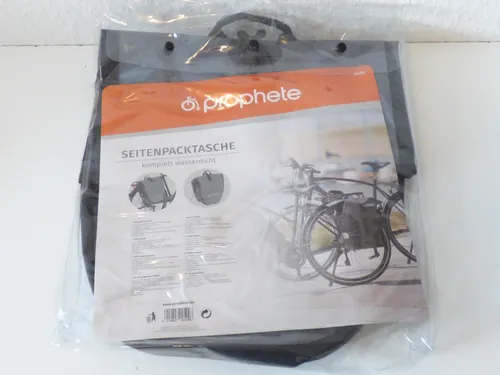 Prophete Seitenpacktasche, wasserdichte Fahrradtasche, grau, 20 Liter - Praktische Seitenpacktasche für Fahrräder mit 20 Litern Volumen. 100 % wasserdicht, werkzeugfreie Montage am Gepäckträger und Reflexionselemente für mehr Sicherheit. Ideal für Ausflüge und den täglichen Gebrauch.