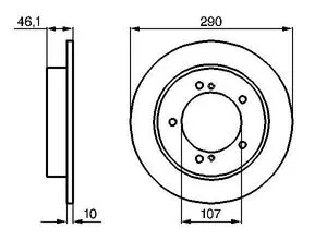 Bosch Bremsscheibe 0 986 478 539