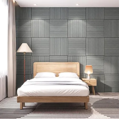 neu.holz 3D Wandpaneel Set »Vang« 60x60 cm - Wandpaneele im 16er-Set für stilvolle Wand- und Deckenverkleidungen, verbessern die Raumakustik und dämpfen Geräusche für eine harmonische Atmosphäre.