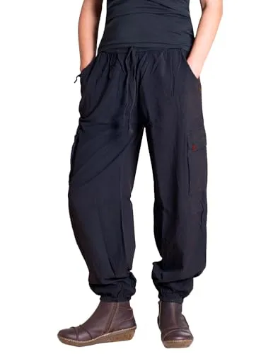 Vishes Bequeme Unisex Freizeithose mit Gummibund und Taschen, ideal für Herbst und Frühjahr