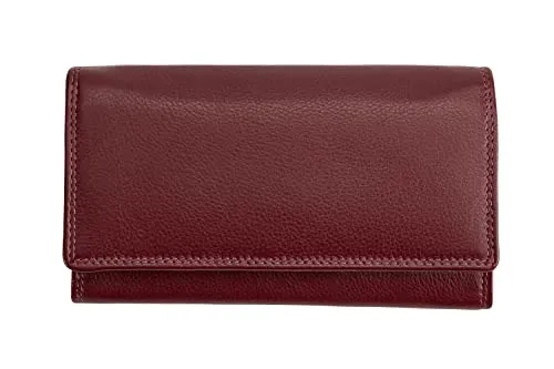 Josephine Osthoff Geldbörse Damen Leder Länglich mit RFID-Schutz - Damen-Geldbörsen aus hochwertigem Echtleder, handgefertigt mit RFID-Schutz und vielen Fächern für optimale Organisation.