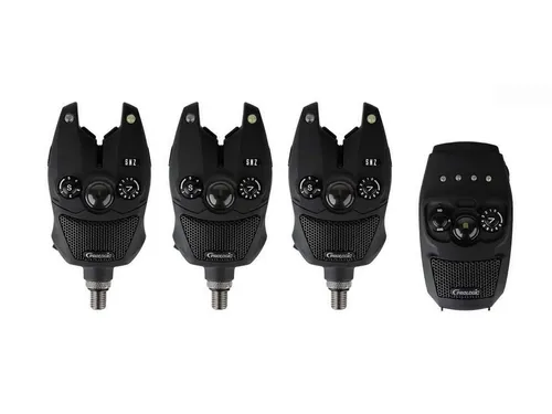 PROLOGIC SNZ Bite Alarm Kit 3+1 - Bissanzeiger Set für Karpfenangeln, wasserdicht mit 150m Reichweite und individuell einstellbarem Ton, ideal für präzises Angeln.
