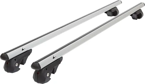 Alu Relingträger VDP004L für Audi A6 Allroad 4B (00-05) - abschließbar - Gepäckträger für Audi A6 Allroad 4B (00-05) mit abschließbaren, stabilen Aluminiumrohren und einer maximalen Ladekapazität von 75 kg, ideal für sichere Transportlösungen.