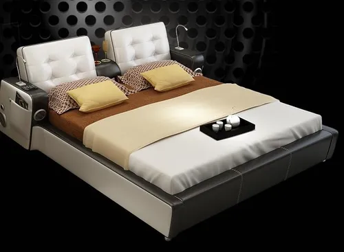 Luxus Doppelbett mit Musik System und USB-Anschluss