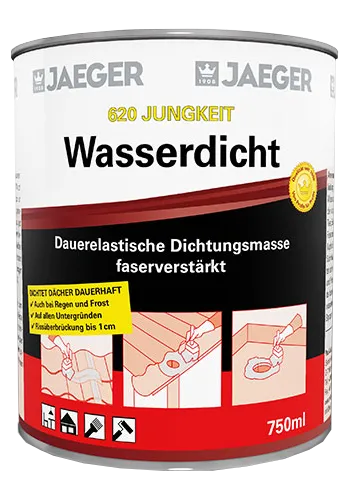 Jaeger Jungkeit Wasserdicht grau 750ml - Dichtmaterialien, wasserfeste Beschichtung für langlebigen Schutz, ideal für verschiedene Untergründe.