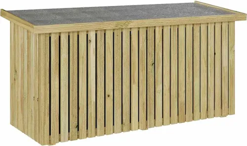 vidaXL Gartenlagerbox Braun 119 x 44 x 58.5 cm