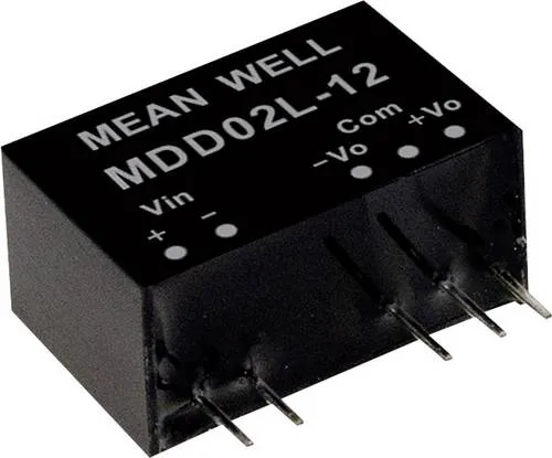 MEAN WELL MDD02M-15 DC/DC-Wandlermodul 67mA 2W Anzahl Ausgänge: 2 x Inhalt 1St.
