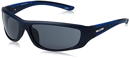 Skechers Sonnenbrille SE9068 6191A - Blau - Sportbrille mit 100% UV-Schutz und stylischem Vollrand-Design, ideal für aktive Freizeitgestaltungen und Sonnenschutz.