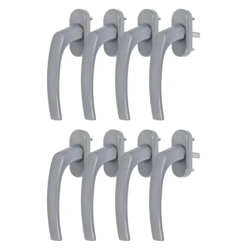 Alu Fenstergriff in Silber F1 - Stiftlänge 30mm 8 x