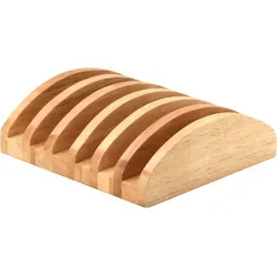 Continenta Frühstücksbrett aus Gummibaum mit Bretterständer in weiß von Continenta