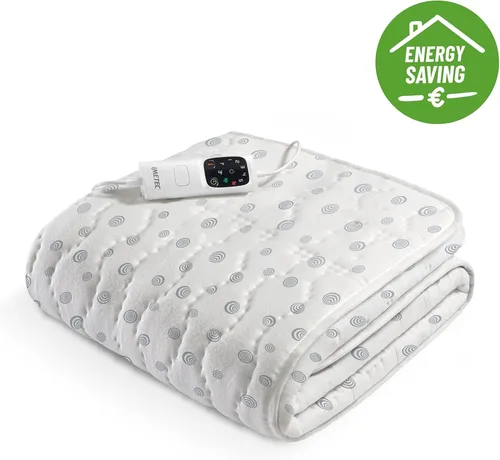 Imetec Bettwärmer Quadrat 150 x 120 cm - Energiesparende Technologie in Grau/Weiß - Stehleuchten: Der Imetec Bettwärmer bietet effiziente Wärme und Komfort in kalten Nächten. Mit 6 Heizstufen, Überhitzungsschutz und abnehmbarer, waschbarer Abdeckung für einfache Pflege.