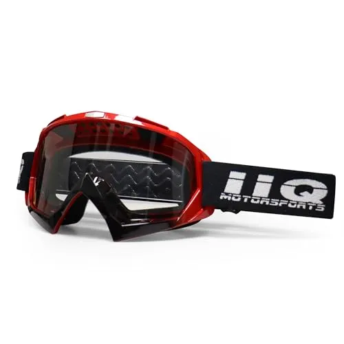 IIQBOVEN Motorradbrille,Motocrossbrille,Dirt Bike Brille,ATV Brille,Off Road Brille,Fahrradbrille,MX Brille für Männer Frauen Jugend Fit über Brille UV400 Winddichte staubdichte mtb brille