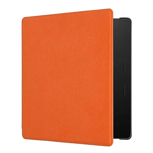 kwmobile Klapphülle kompatibel mit Amazon Kindle Oasis 10. Generation Hülle - Flipcase für den eReader aus Mikrofaser - Orange