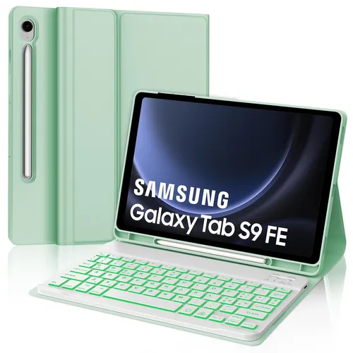 JADEMALL-Hülle mit Tastatur für das Samsung Galaxy Tab S9 FE 10,9 Zoll (AZERTY)