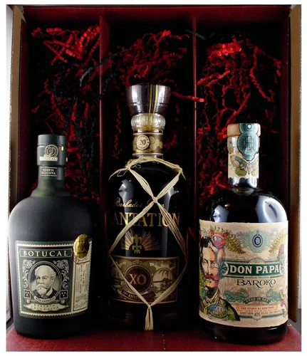 Geschenkset Rum: Botucal, Don Papa & Plantation XO Anniversary