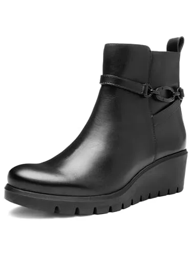 ara Damen Como Stiefelette, SCHWARZ, 37.5 EU Weit - Wanderschuhe mit Wechselfussbett und High Soft Winterfutter für optimalen Komfort und warme Füße bei jedem Schritt.