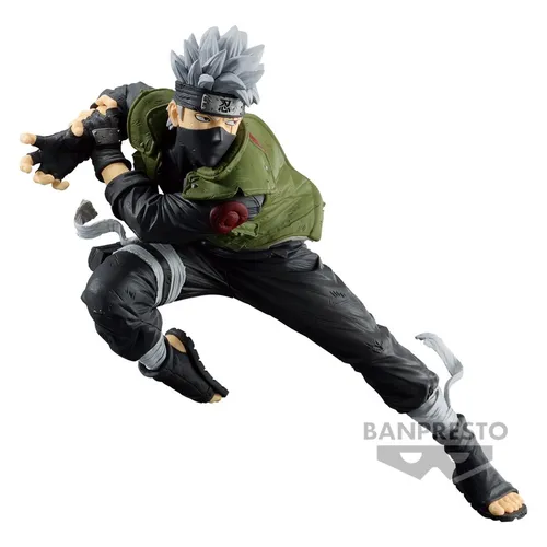 Banpresto Hatake Kakashi Sharingan-Statue 13 cm - Model Statuen - Detailgetreue Kakashi-Statue mit Sharingan, ideal als Geschenk für Anime-Fans und Sammler.