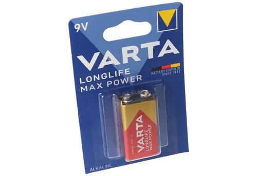 VARTA Varta 4722 Longlife Max Power 9V-Block, 9V Batterie ideal für Rauchme Batterie, (9 V)