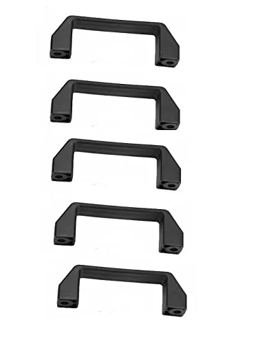 Der-beste-Preis Tragegriff aus Kunststoff Handgriff Schrankgriff schwarz Kistengriff Ziehgriff Griff Bohrlochabstand 120mm 5 Stück