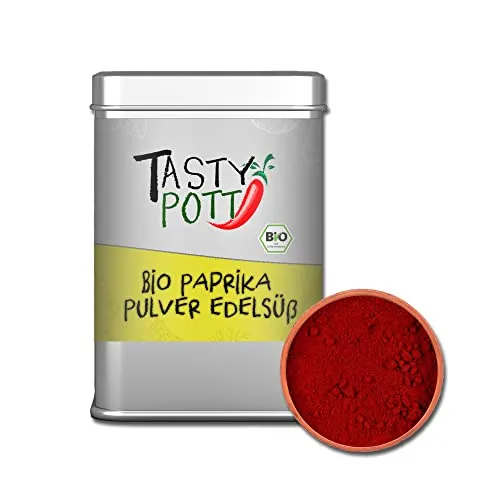Tasty Pott Basisgewürze I Basic I Gewürze I Gewürzmischungen I Spices I Pulver I Würzig I Geschmack (Bio Paprika Pulver edelsüß 100g)