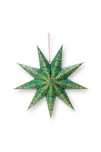 PiP Studio Dekohänger Weihnachtsstern dunkelgrün 60cm