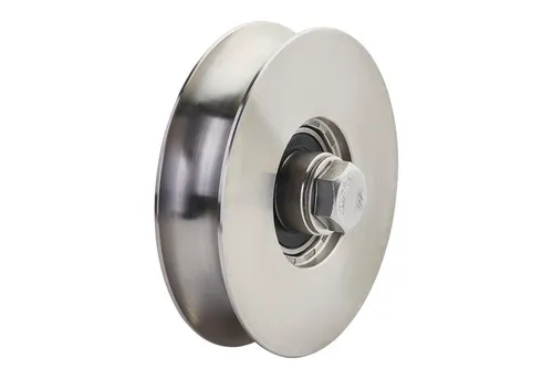 SO-TECH® Schiebetorrolle Ø100 mm aus Edelstahl SS304 - Hochbelastbar - Hochwertige Schiebetorrolle Ø 100 mm aus robustem Edelstahl SS304. Mit bis zu 300 kg Tragkraft und wasserdichtem Kugellager für langlebigen und geschmeidigen Betrieb. Ideal für schwere Schiebetore in Industrie und Garten.