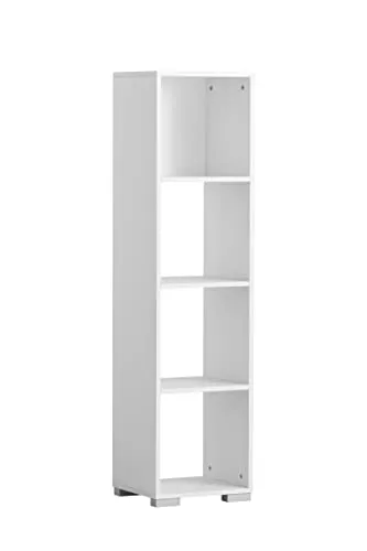 Schildmeyer Regal Carlos 153704, weiß, 36,3 x 33 x 142,7 cm