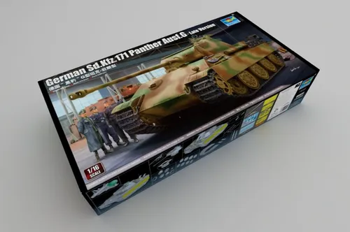 1/16 Panther G, Späte Version von Trumpeter - Standmodellbau: Panzer, detailgetreues Modell für kreative Spiel- und Bastelstunden, perfekt als Geschenk für Modellbau-Enthusiasten.