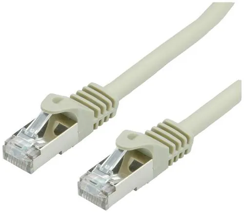 Value 21.99.0850 RJ45 Netzwerkkabel, Patchkabel CAT 6a S/FTP 0.50 m Grau 1 St.