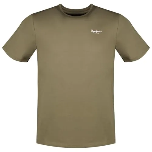 Pepe Jeans Herren T-Shirt, Steingrün, S von Pepe Jeans