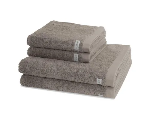 ROSS Handtuch Set Sinfonie, Walkfrottee (Spar-Set, 4-St), 2 X Handtuch 2 X Duschtuch im Set - Baumwolle - Saugstark