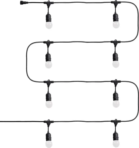 Wasserdichte Girlande 5.5m mit 8 LED-Glühbirnen E27 G45